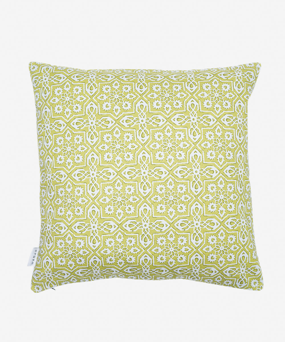 100% Cotton Green Cushion Cover