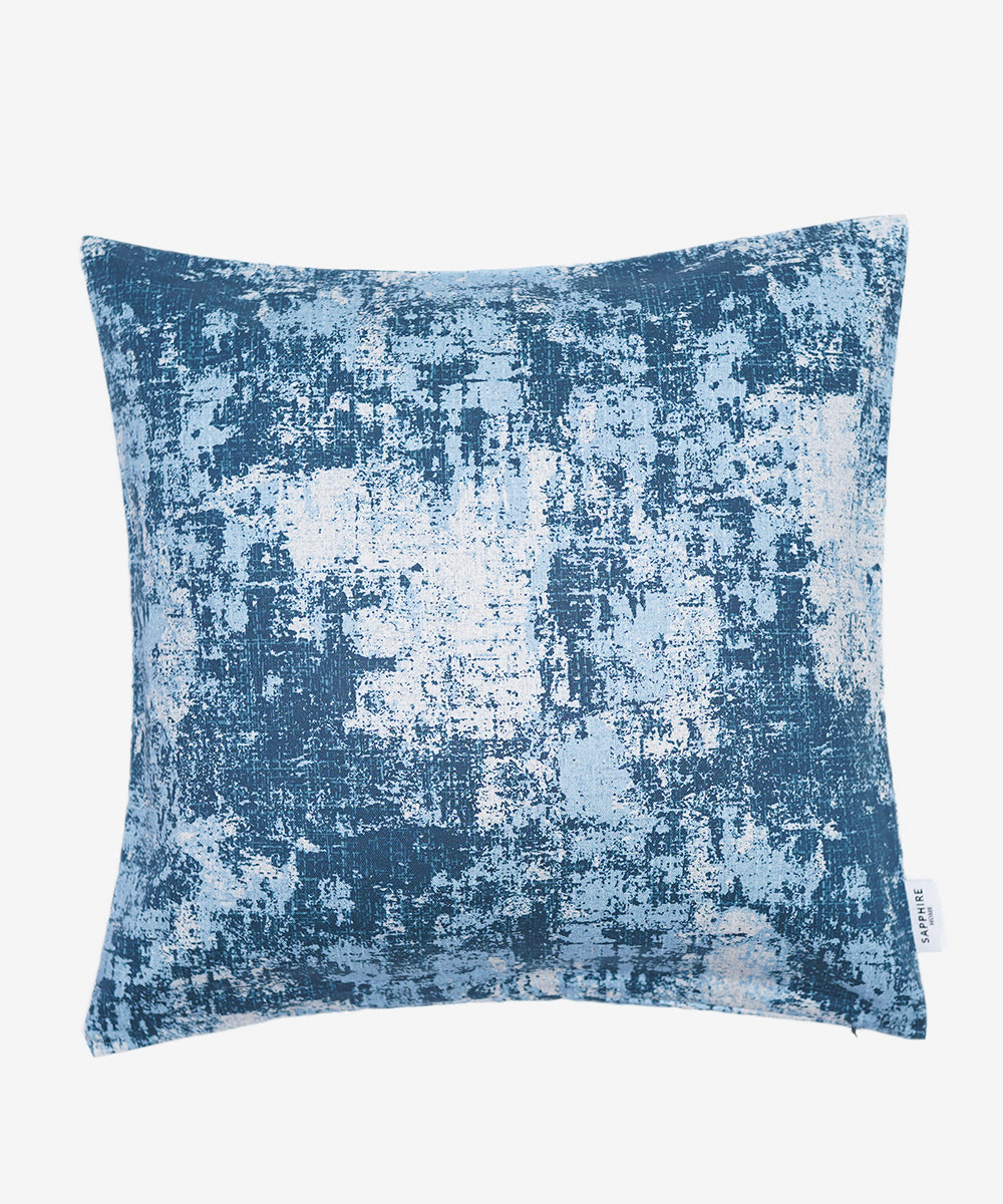 100% Cotton Blue Cushion Cover