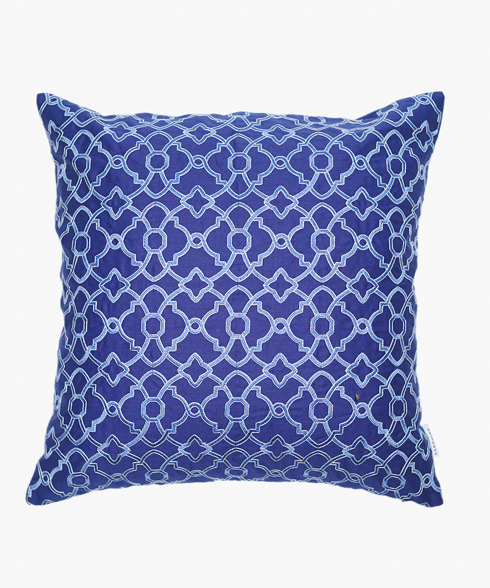 100% Cotton Blue Cushion Cover