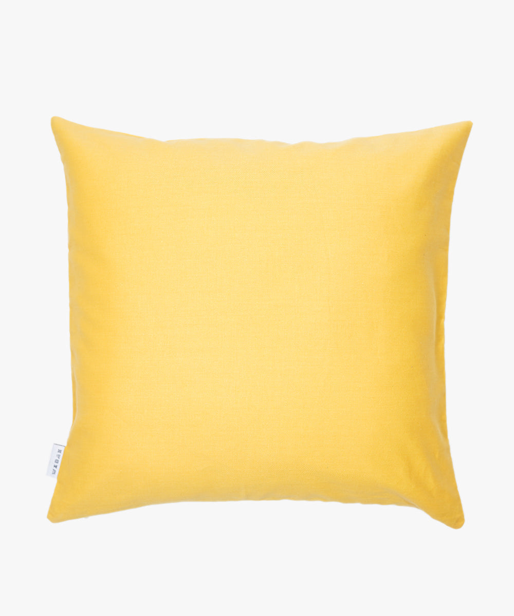 100% Cotton Yellow Cushion Cover