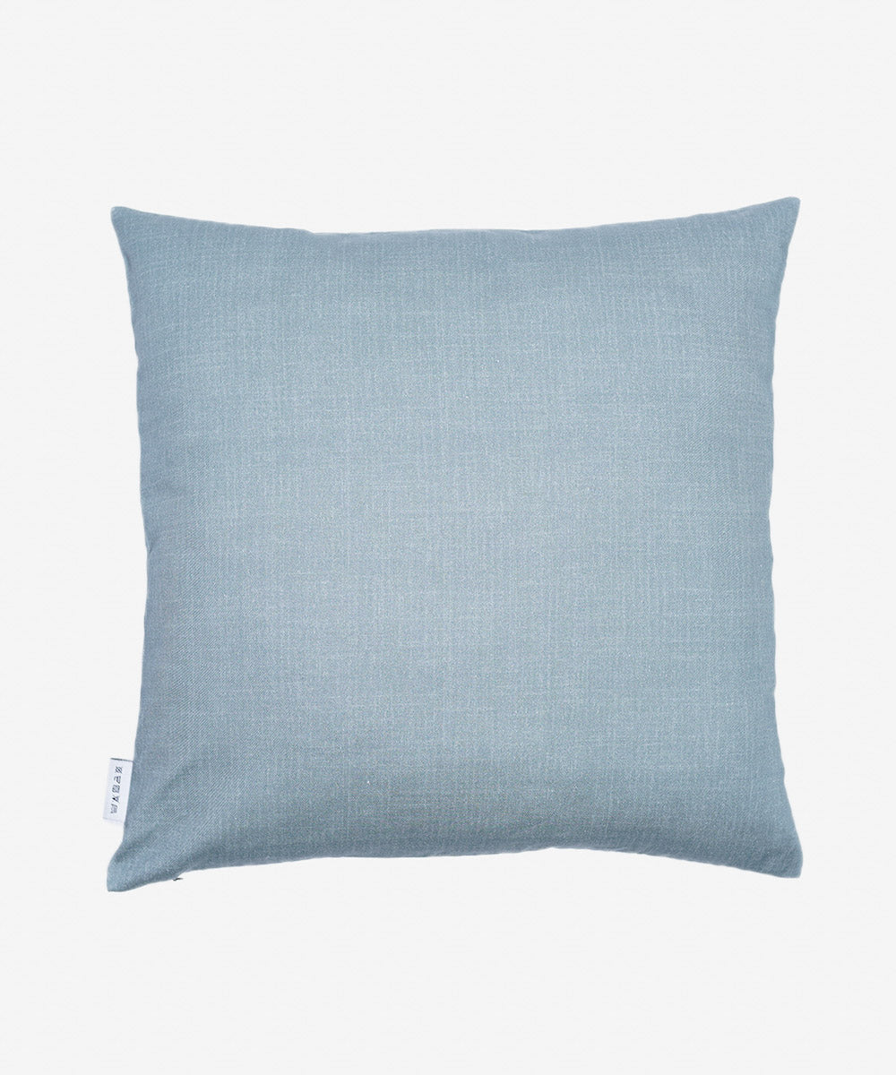 Grey Twill/100% Cotton Digital & Foil Printed Cushion Cover