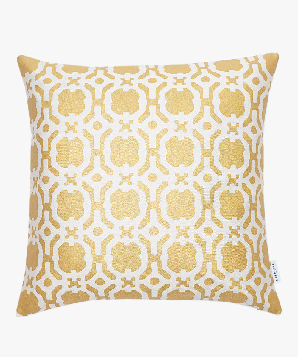 100% Cotton Yellow Cushion Cover