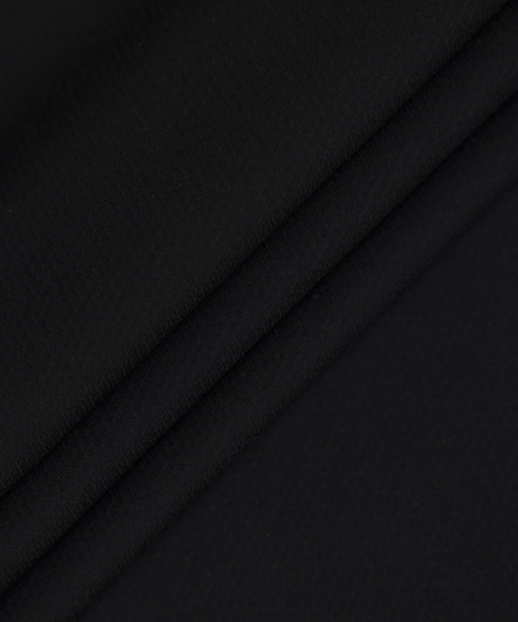 Men Unstitched Cotton Black Full Suit Fabric