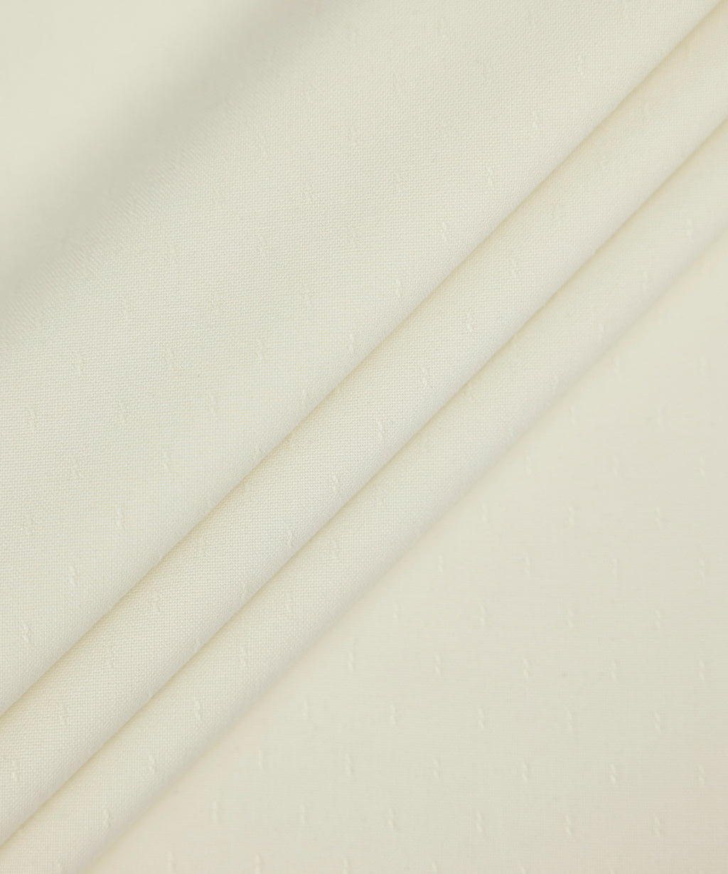 Men Unstitched Blended Beige Full Suit Fabric