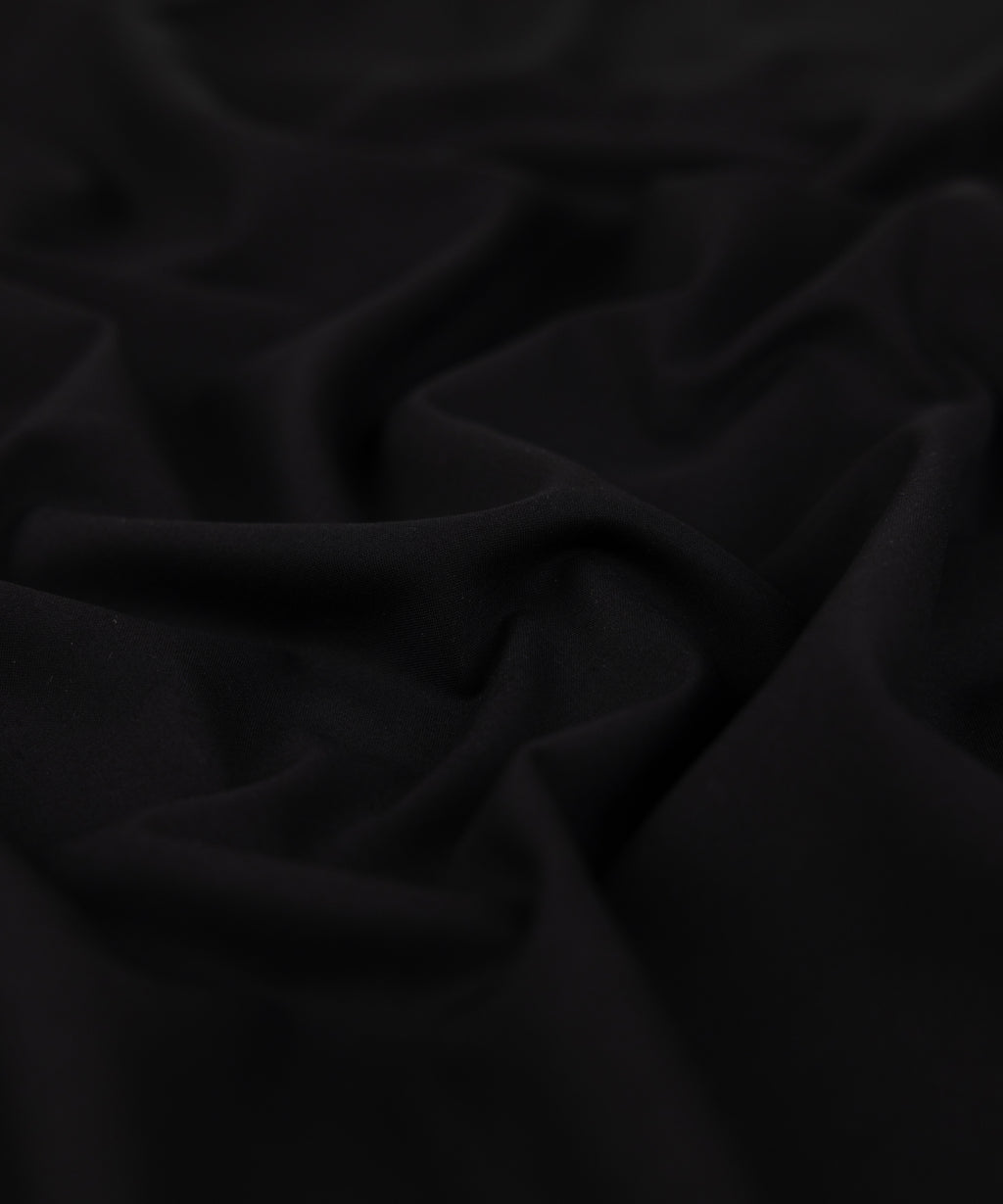 Men Unstitched Blended Black Full Suit Fabric