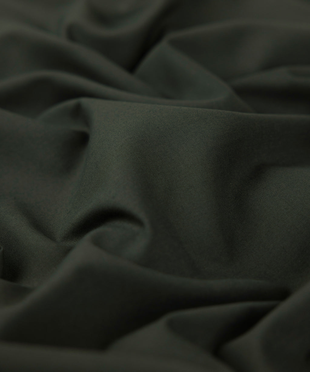 Men Unstitched Blended Olive Full Suit Fabric