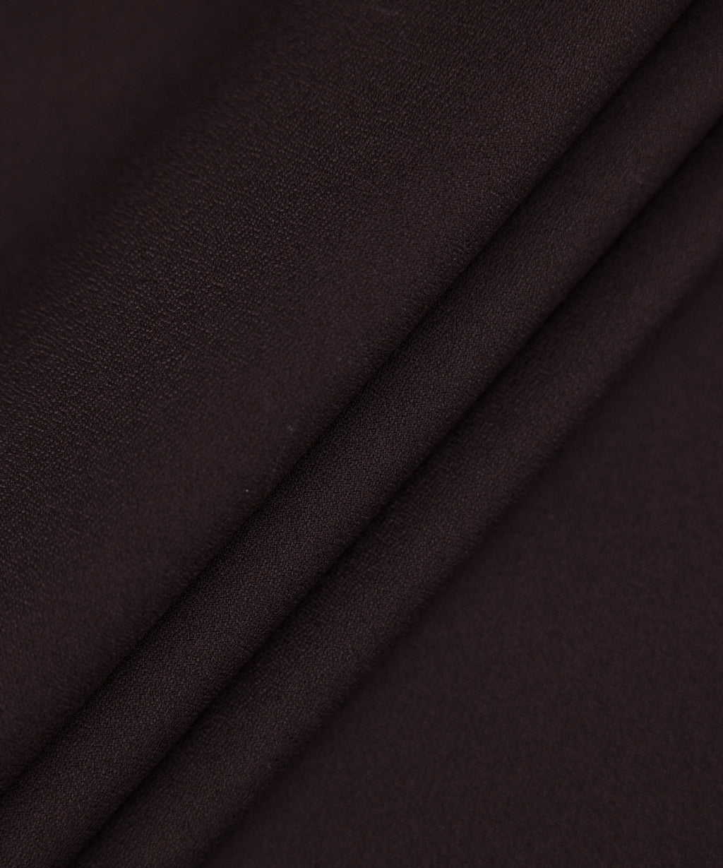 Men Unstitched Blended Maroon Full Suit Fabric