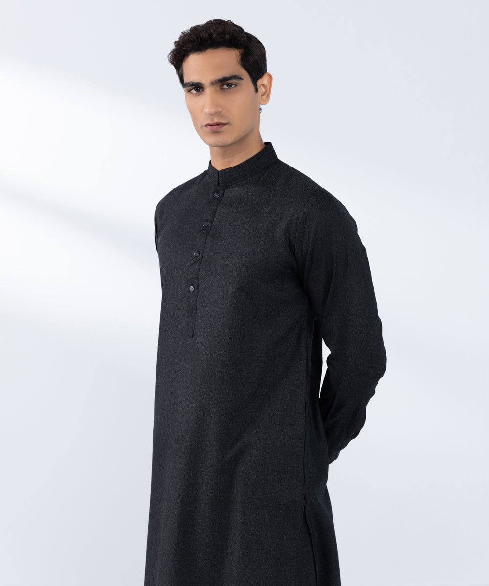 Men's Stitched Indigo Wash & Wear Kurta Shalwar