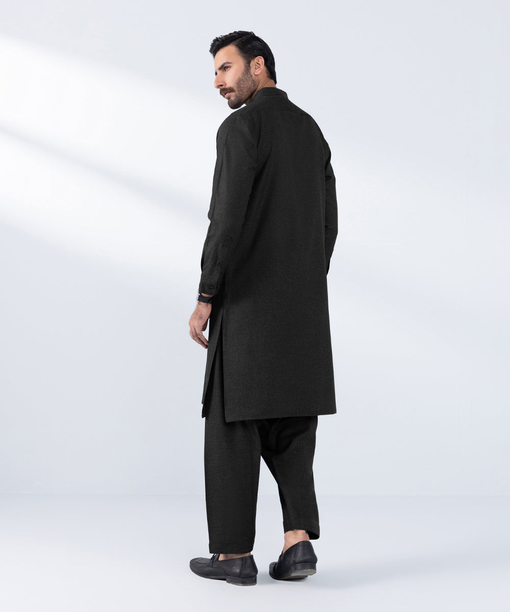 Men's Stitched Olive Wash & Wear Kurta Shalwar