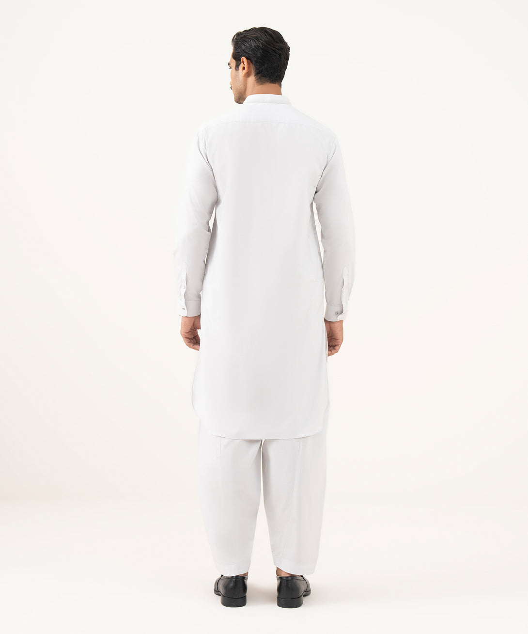 Men's 100% Cotton Plain Grey Kurta Shalwar
