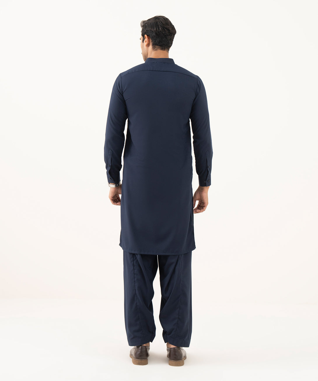 Men's Falak Plain Blue Kurta Shalwar