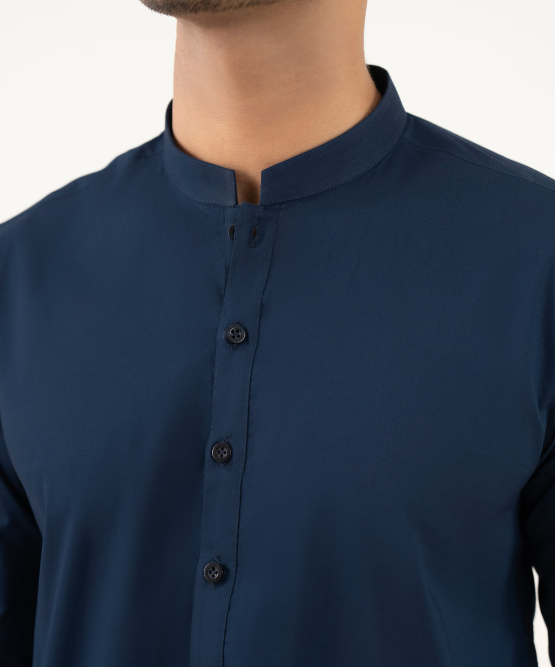 Men's 100% Cotton Plain Blue Kurta Shalwar
