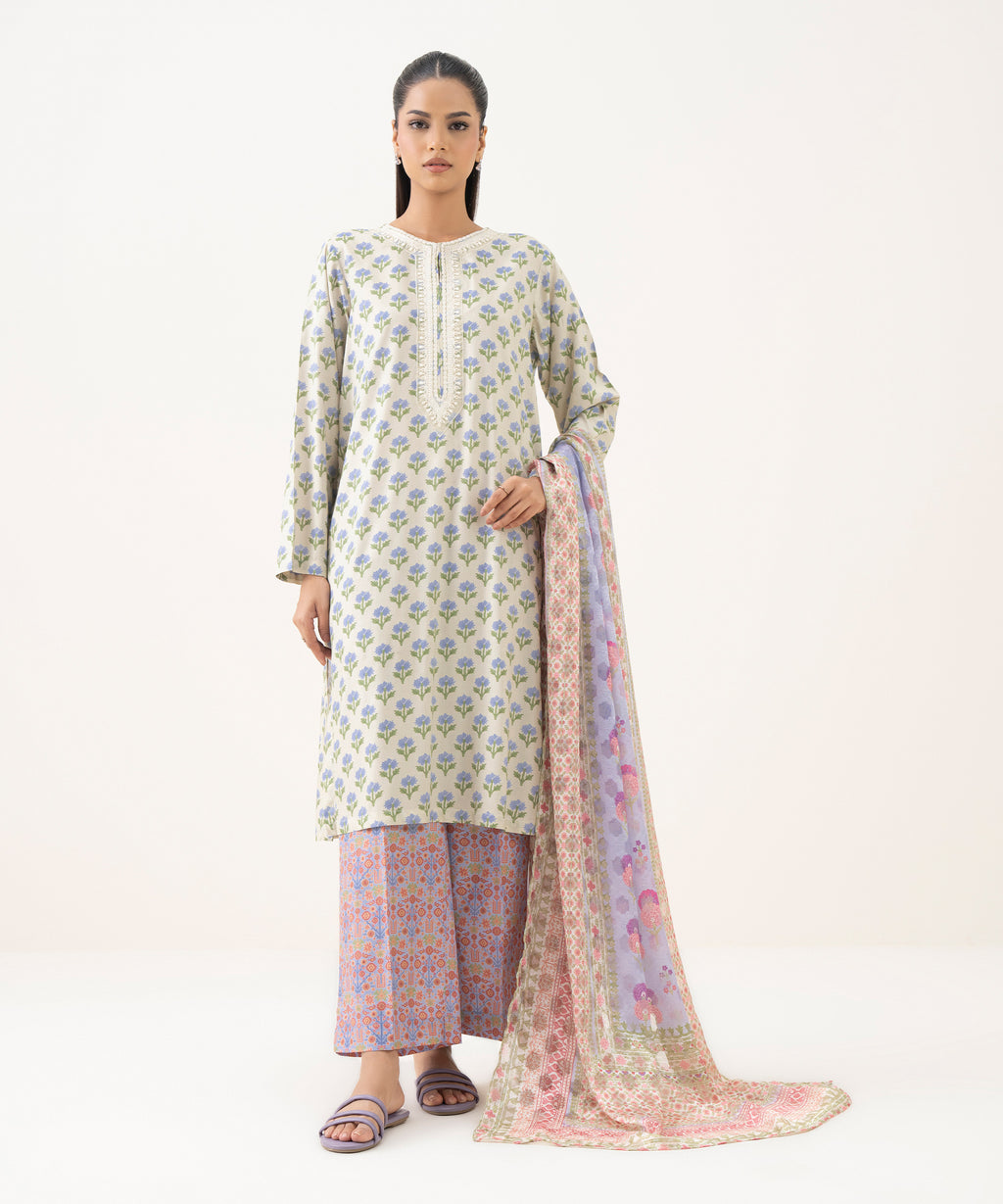 Printed Jacquard Dupatta