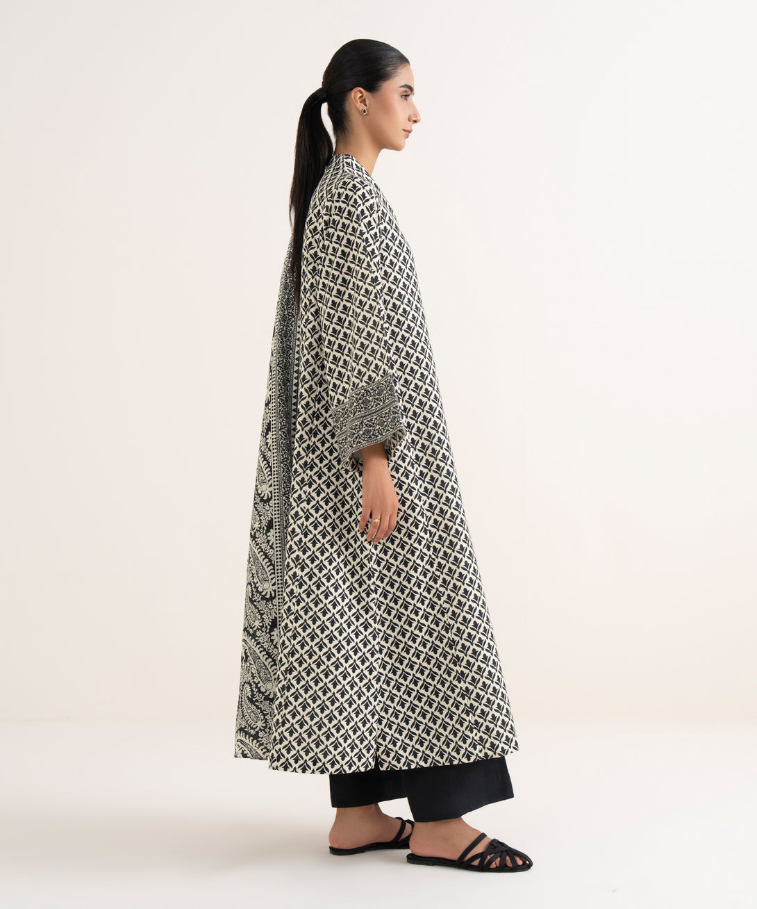 Women's Unstitched Lawn Printed Multi Three Piece Suit