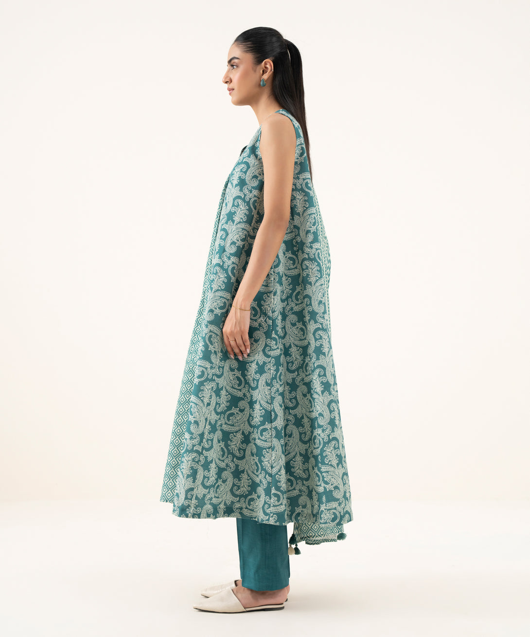 Women's Unstitched Lawn Printed Multi Three Piece Suit