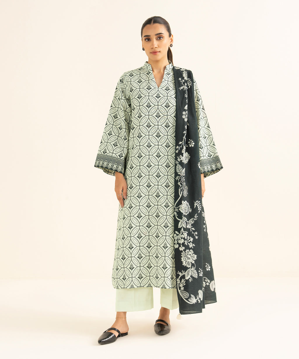 3 Piece - Printed Lawn Suit