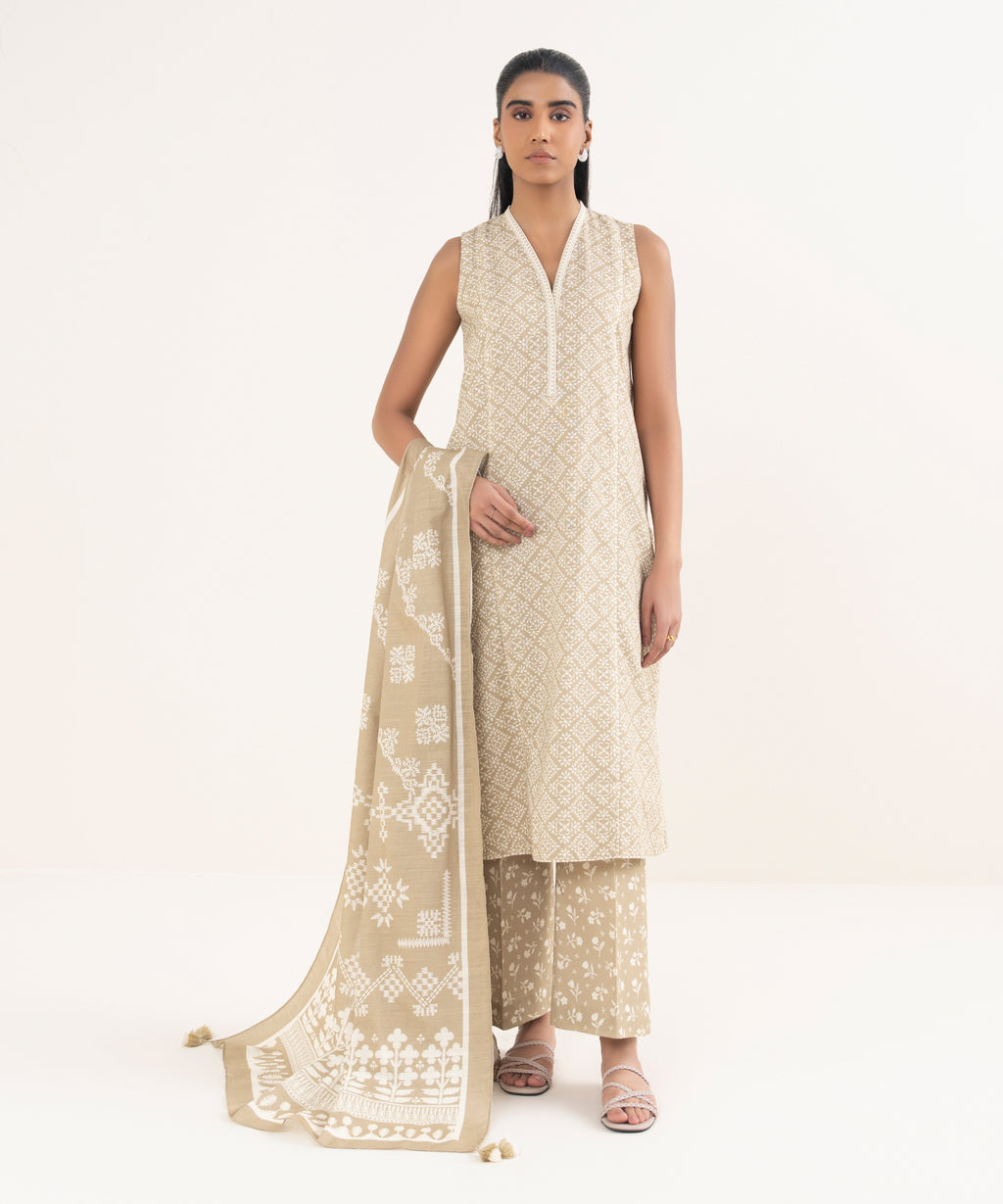 3 Piece - Printed Lawn Suit