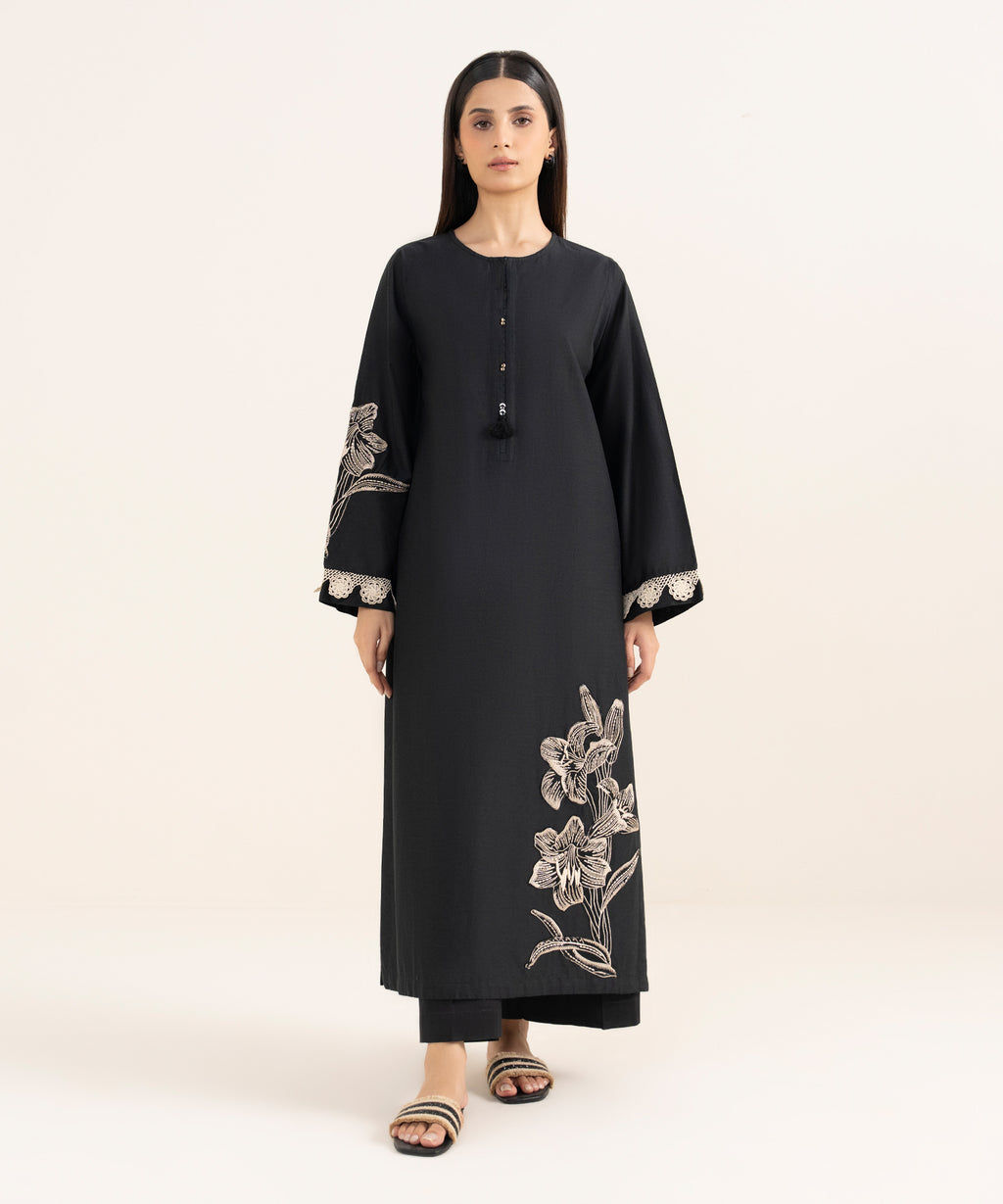Embroidered Lawn Viscose Shirt