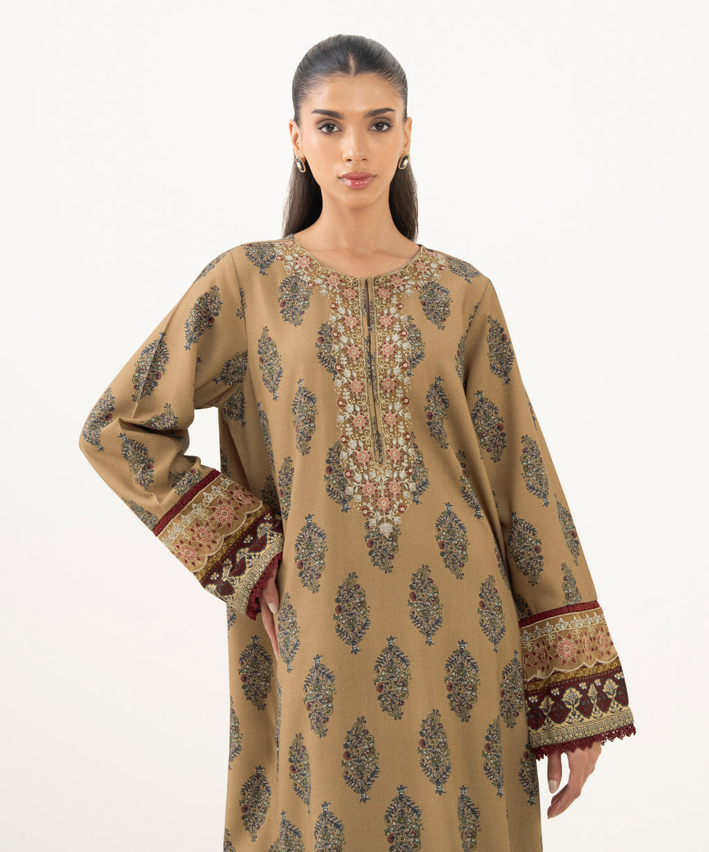 Embroidered Cotton Viscose Shirt