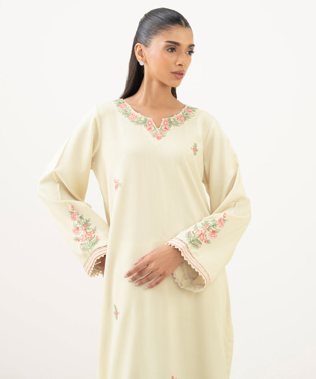 Embroidered Cotton Viscose Shirt