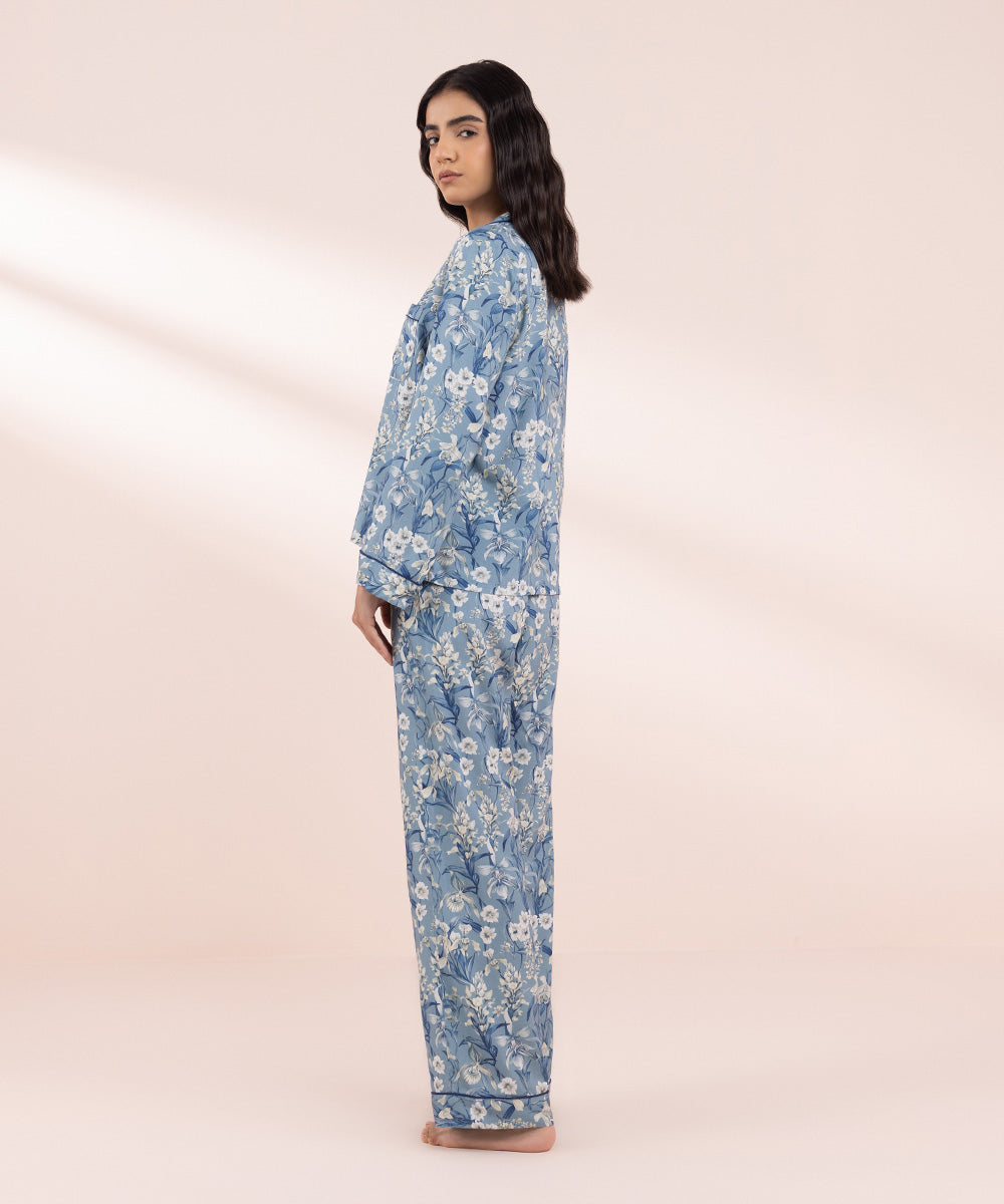 Women's Sleepwear Printed Viscose Trousers