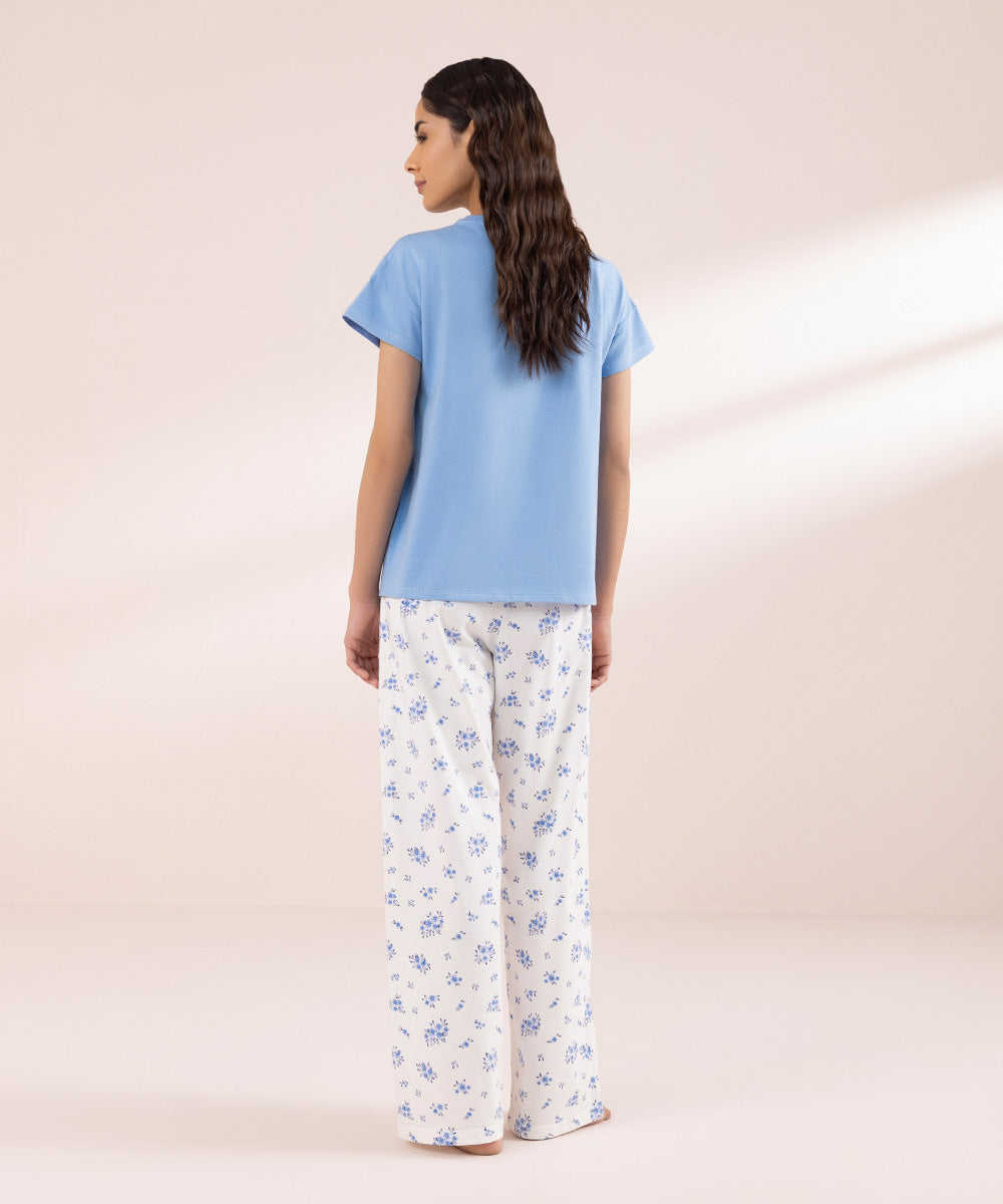 Women's Sleepwear T-shirt with Front Tie