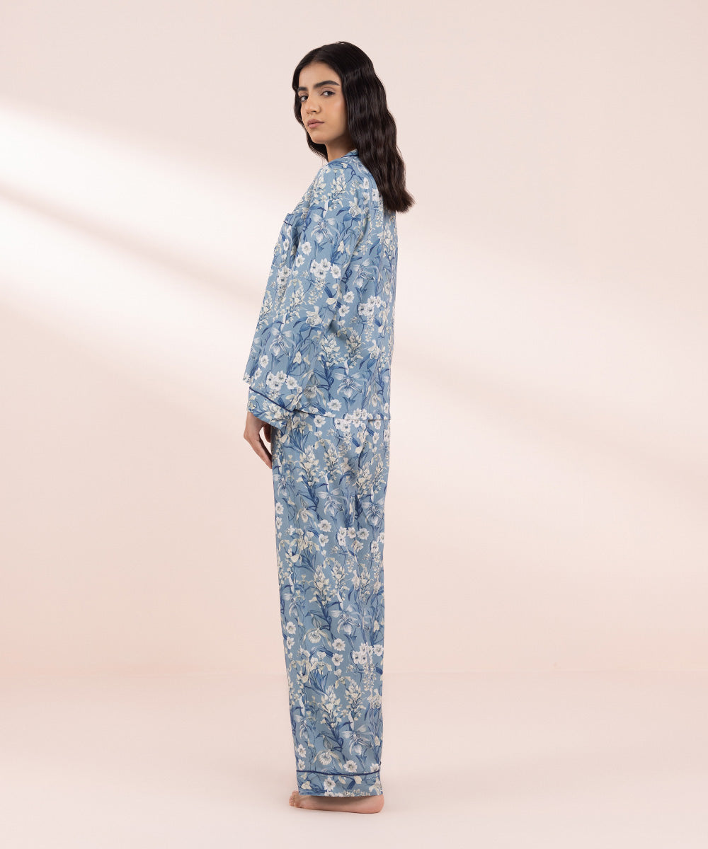 Women's Sleepwear Printed Viscose Pj Set