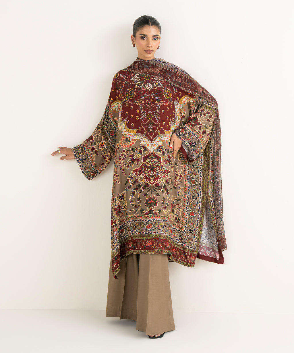Women's RTW Grip Multi Printed 3 Piece Suit