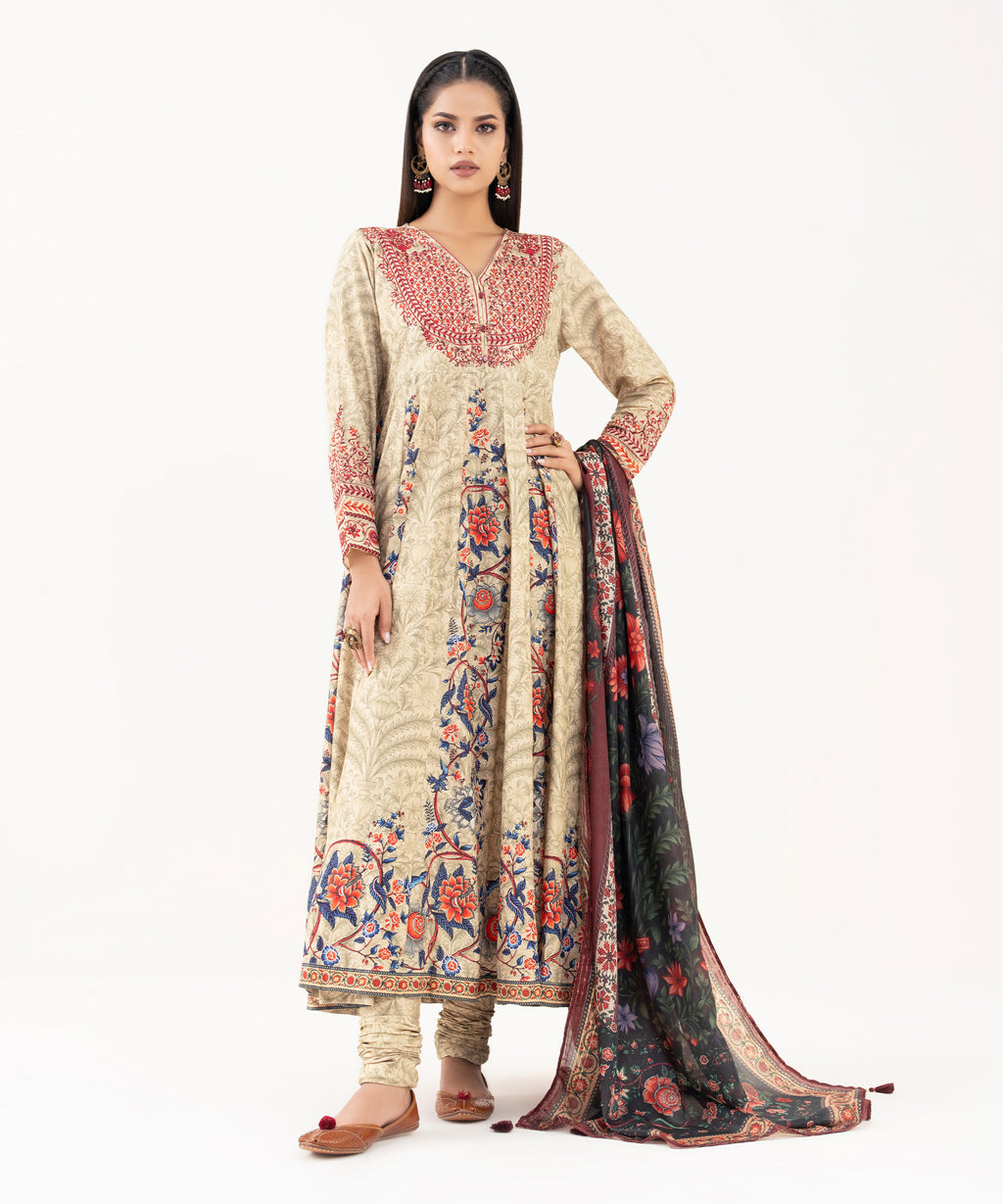 Printed Silk Dupatta