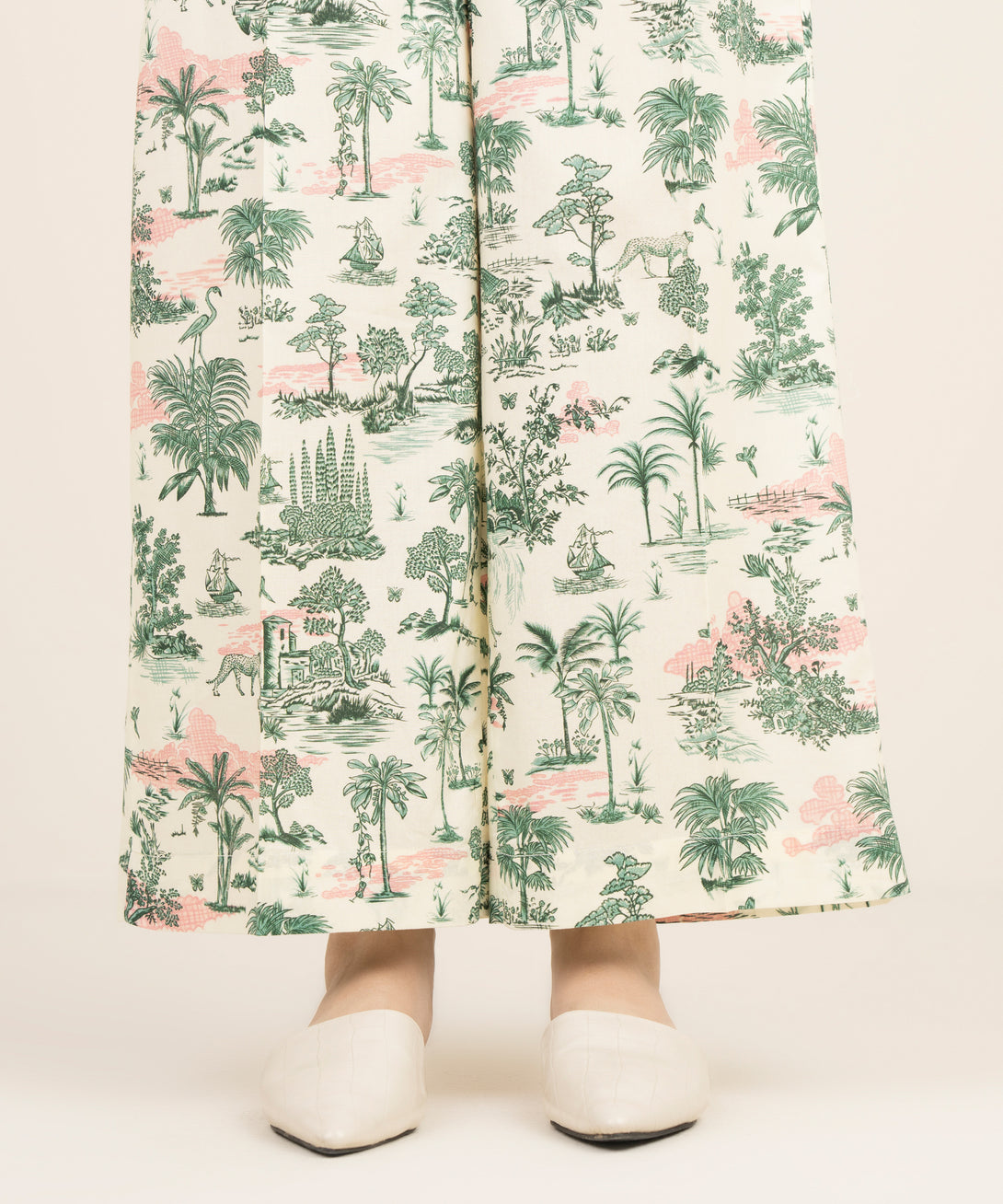 Women's RTW Cotton Viscose Printed Multi Culottes