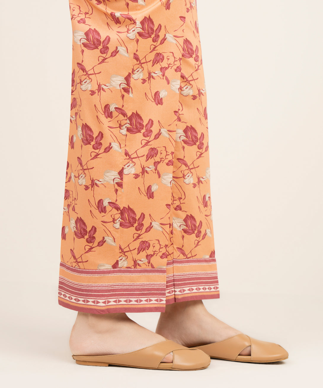 Women's RTW Cotton Viscose Printed Multi Straight Pants