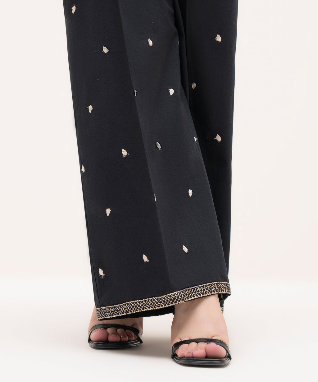 Embroidered Cambric Culottes