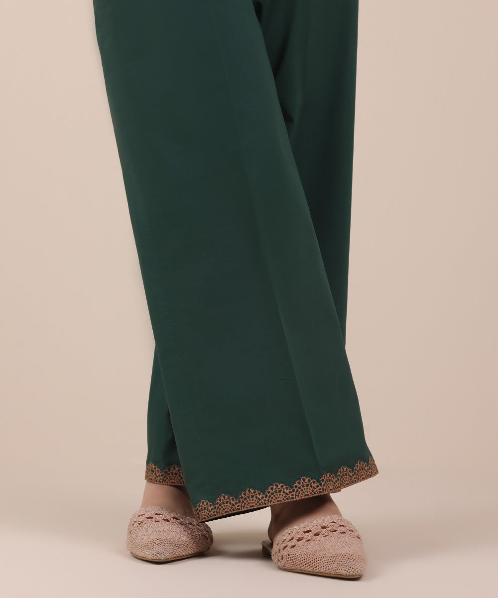 Dyed Cotton Trousers