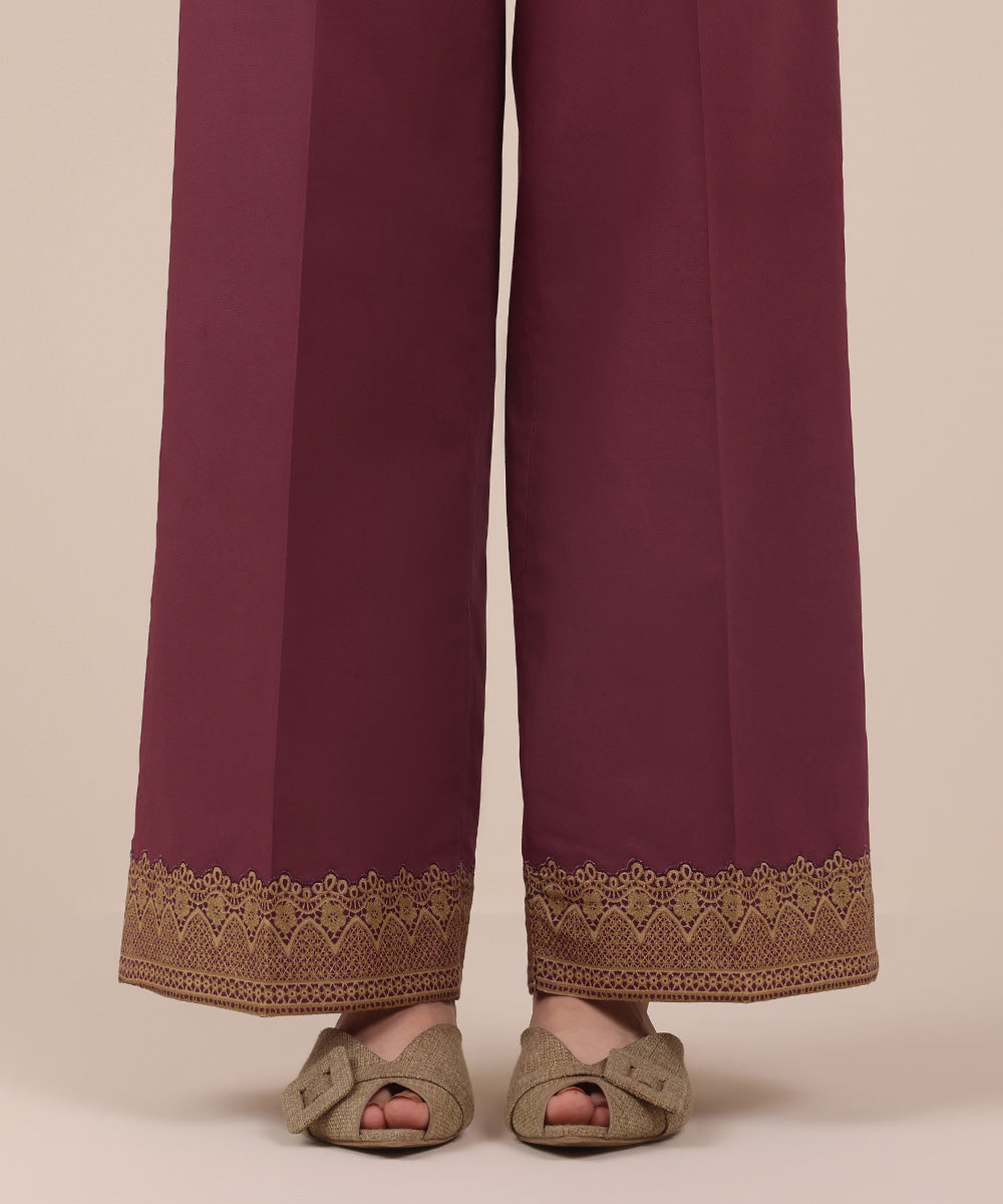 Dyed Cotton Trousers