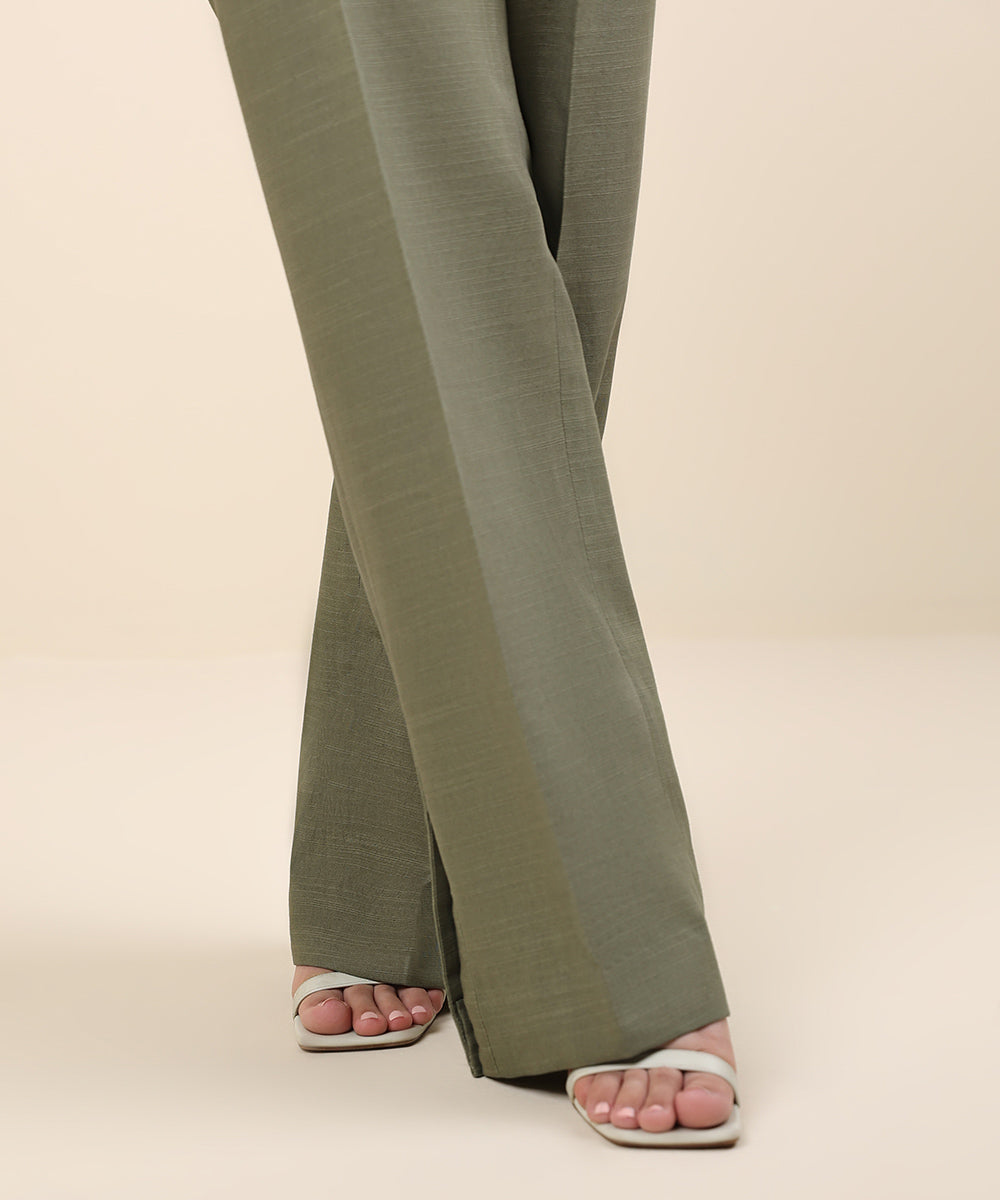 Dyed Khaddar Trousers