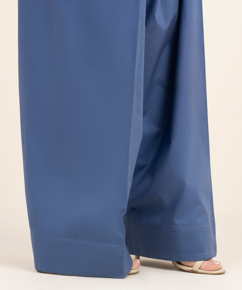 Embroidered Cotton Trousers
