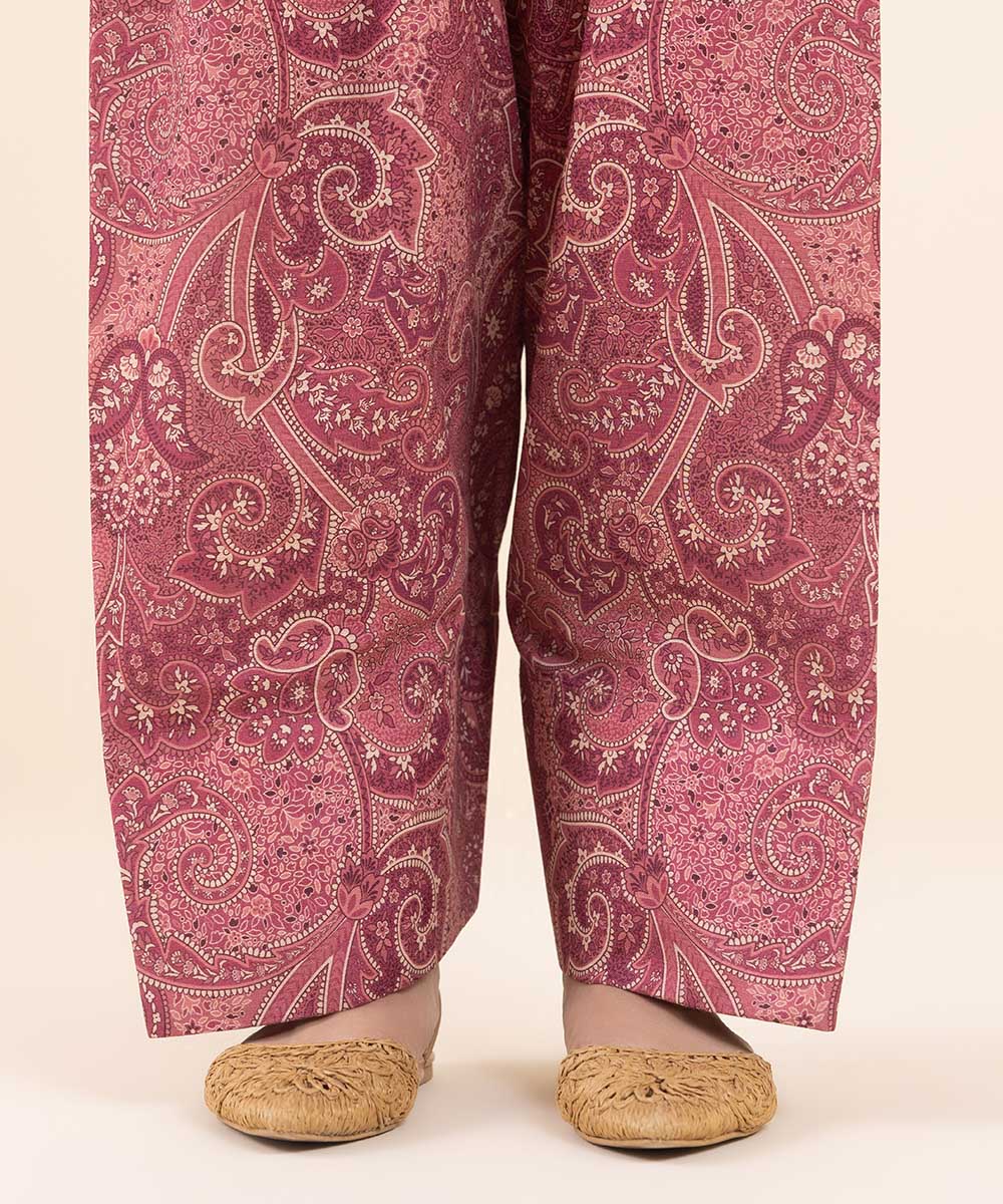 Women's Pret Khaddar Pink Embroidered 2 Piece Suit