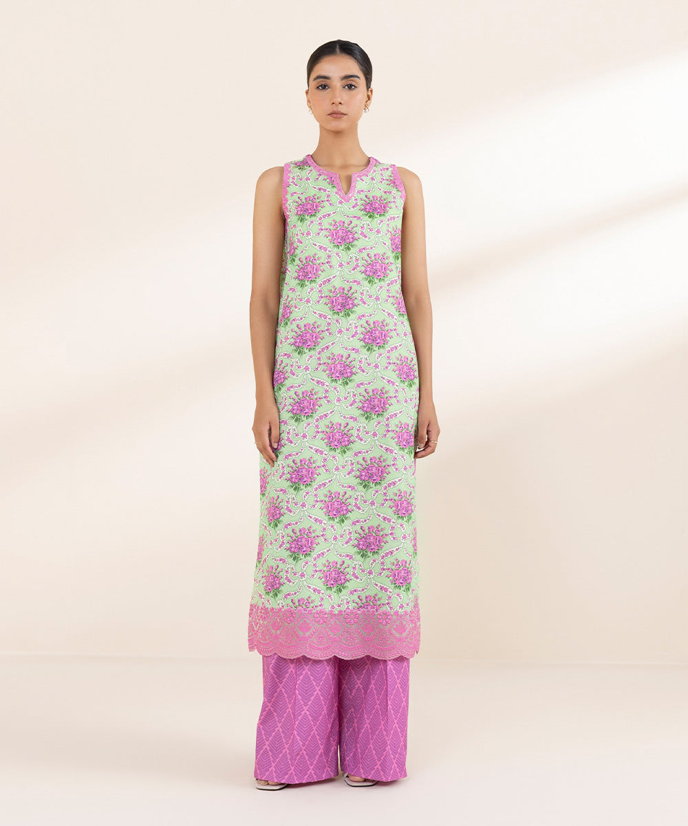 2 Piece - Embroidered Lawn Suit
