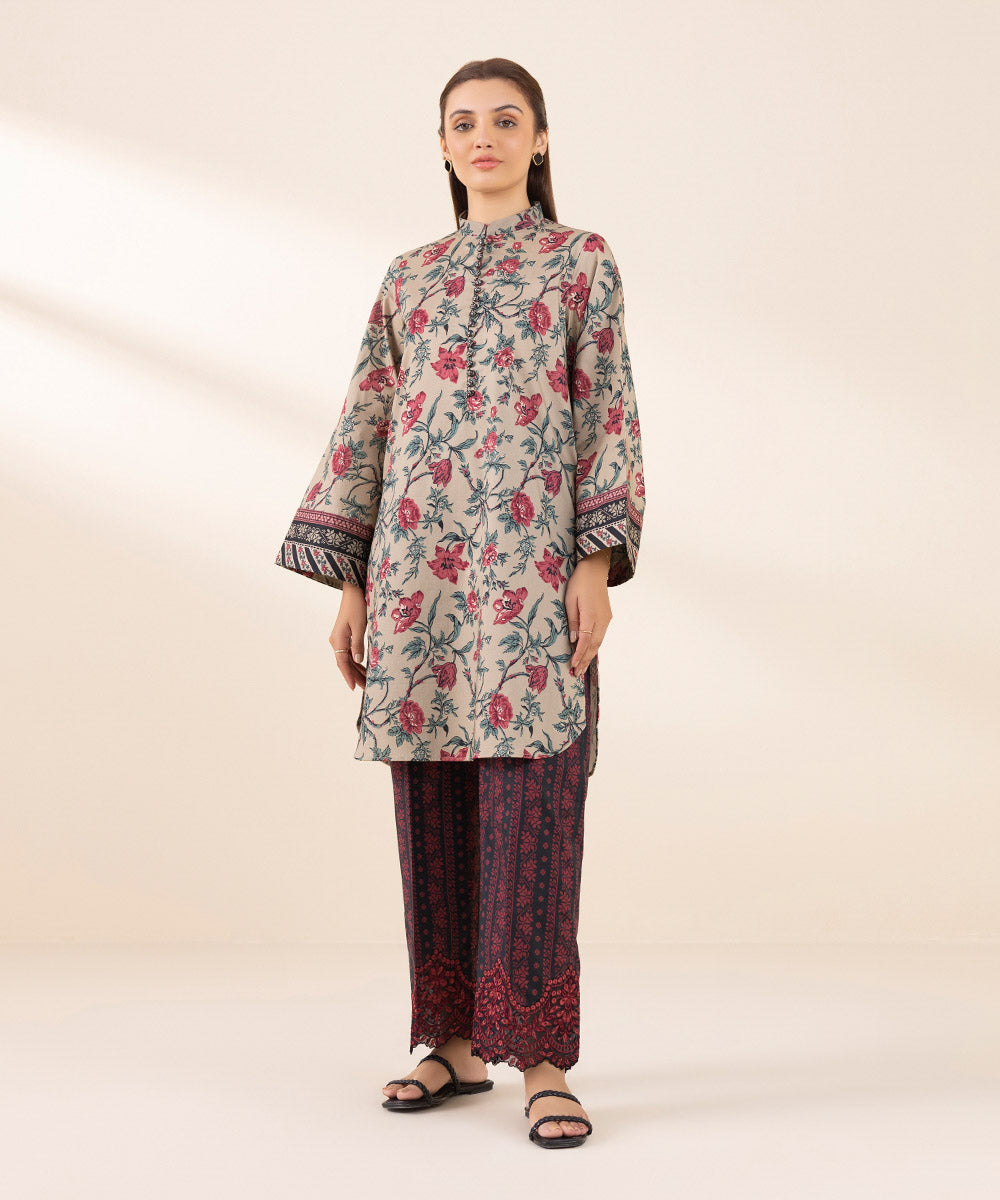 Women's Unstitched Multi Lawn 2 Piece Suit