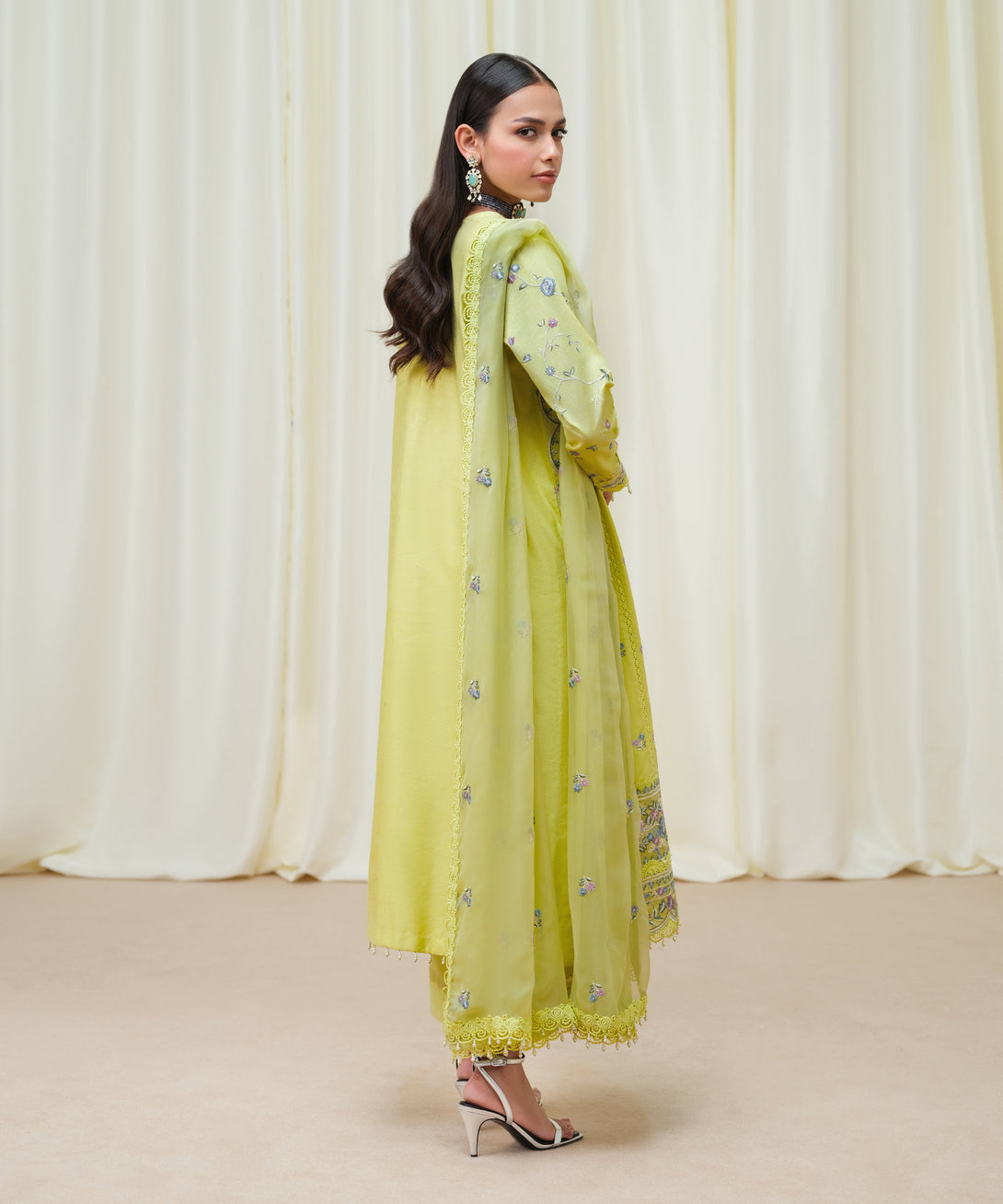 Women's Unstitched Cotton Net Dyed Three Piece Suit