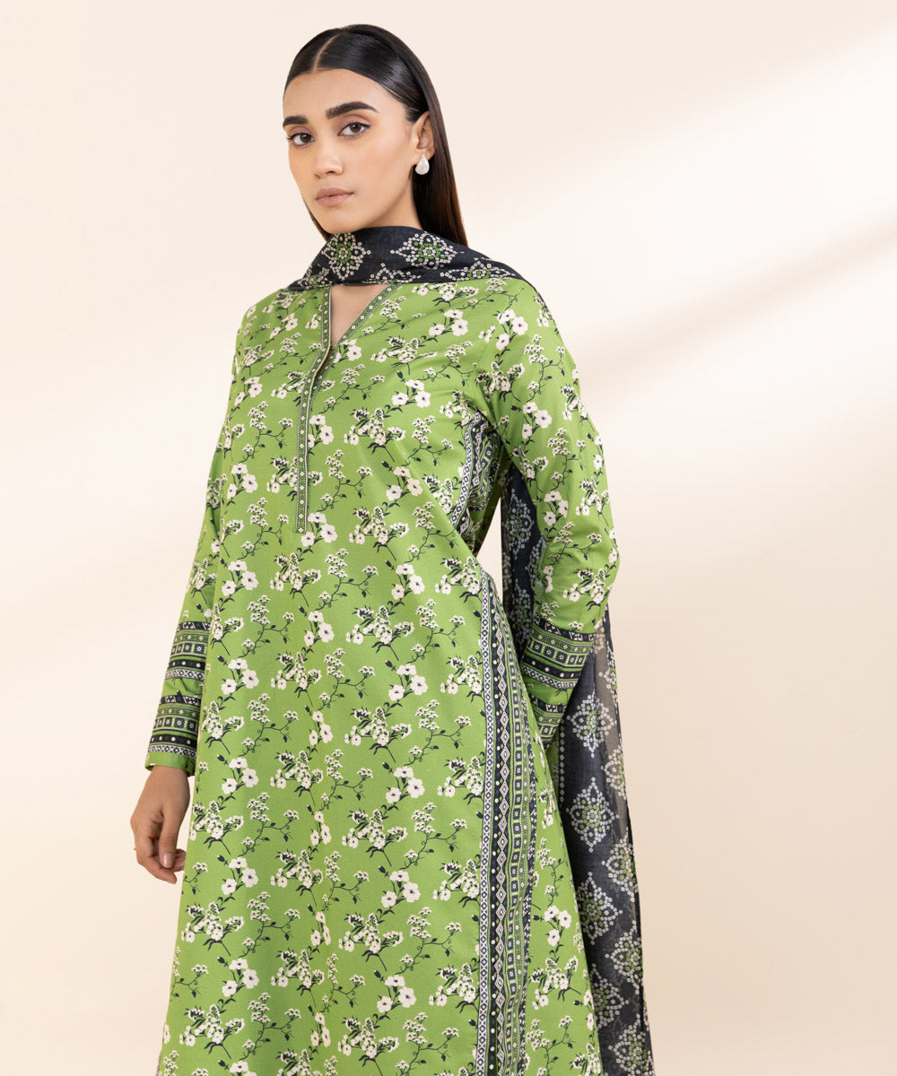 3 Piece - Printed Lawn Suit