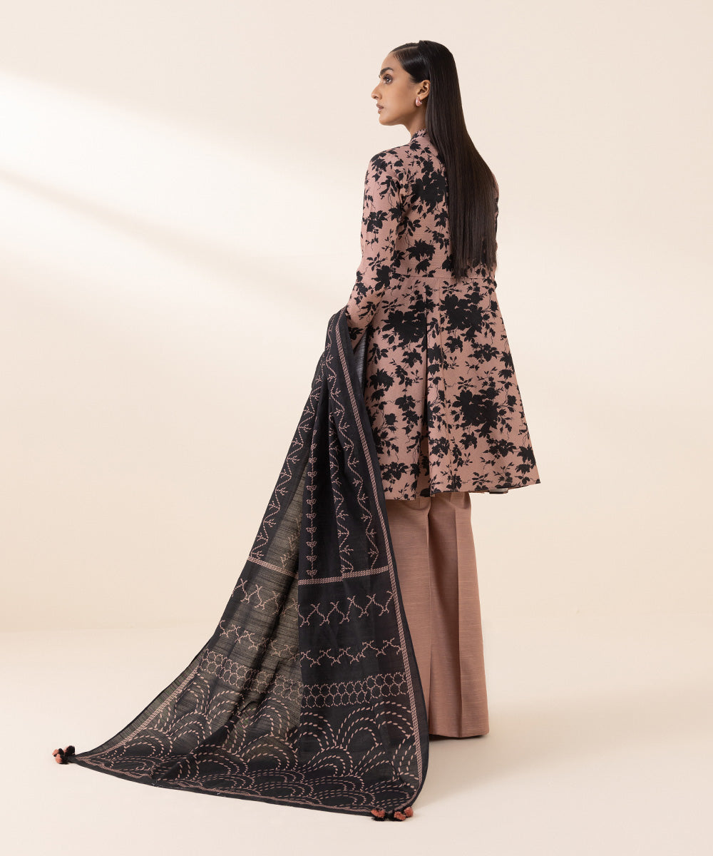 Women's Pret Khaddar Multi Printed 3 Piece Suit