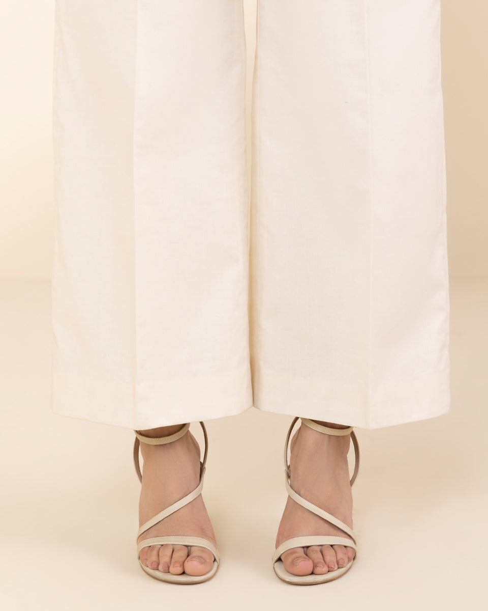 Unstitched Women's Off White Lawn 3 Piece Suit