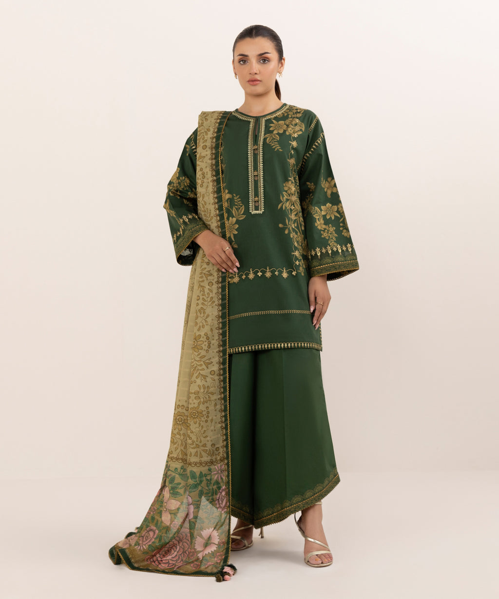 3 Piece - Embroidered Lawn Suit