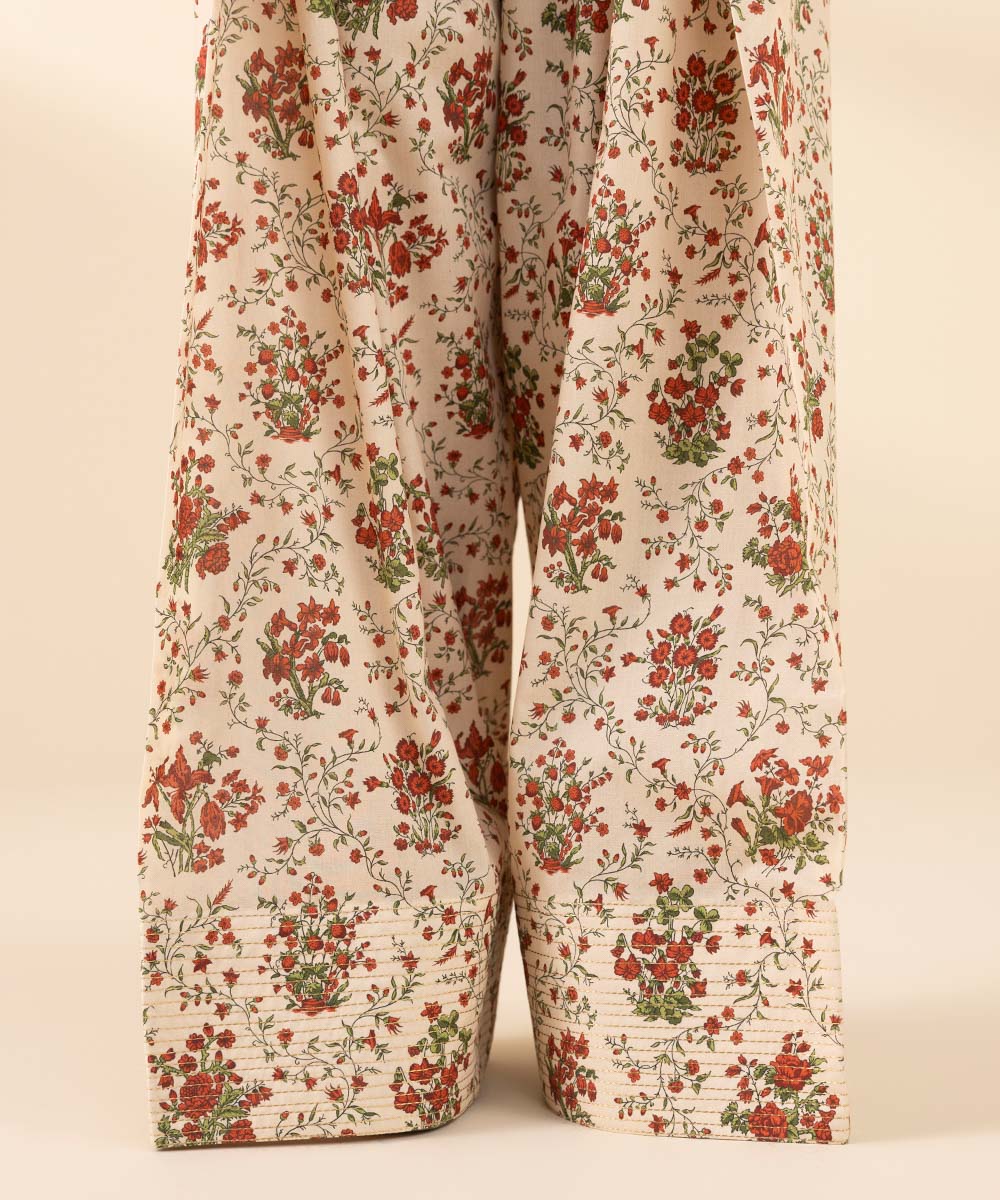 Unstitched Women's Red Textured Lawn 3 Piece Suit