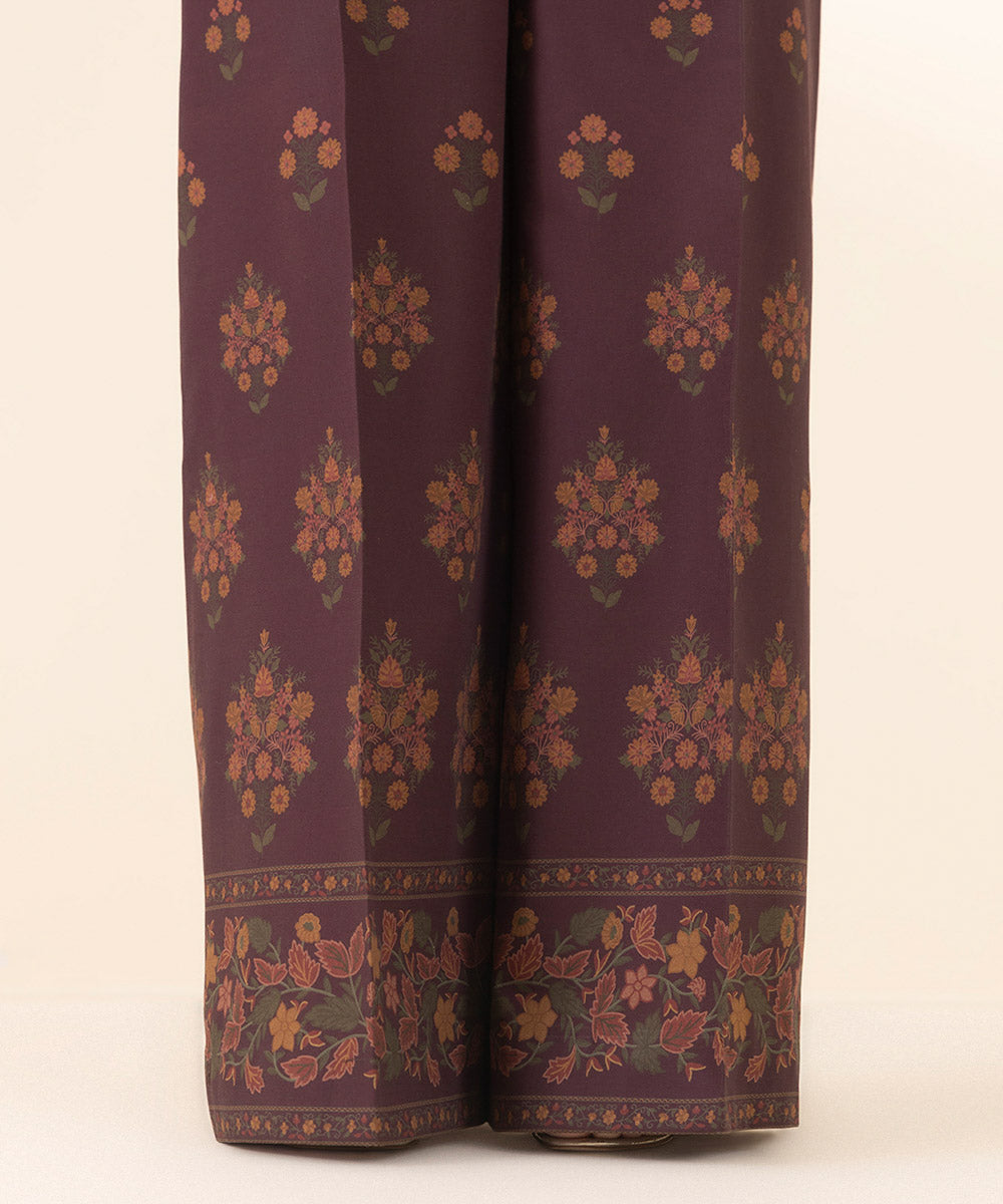 Unstitched Women's Red Lawn Embroidered 3 Piece Suit 