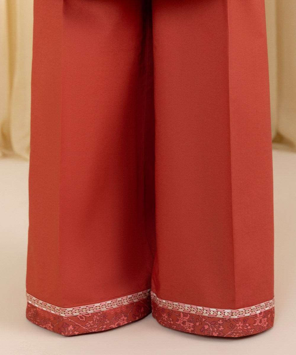 Unstitched Women's Red Lawn 3 Piece Suit