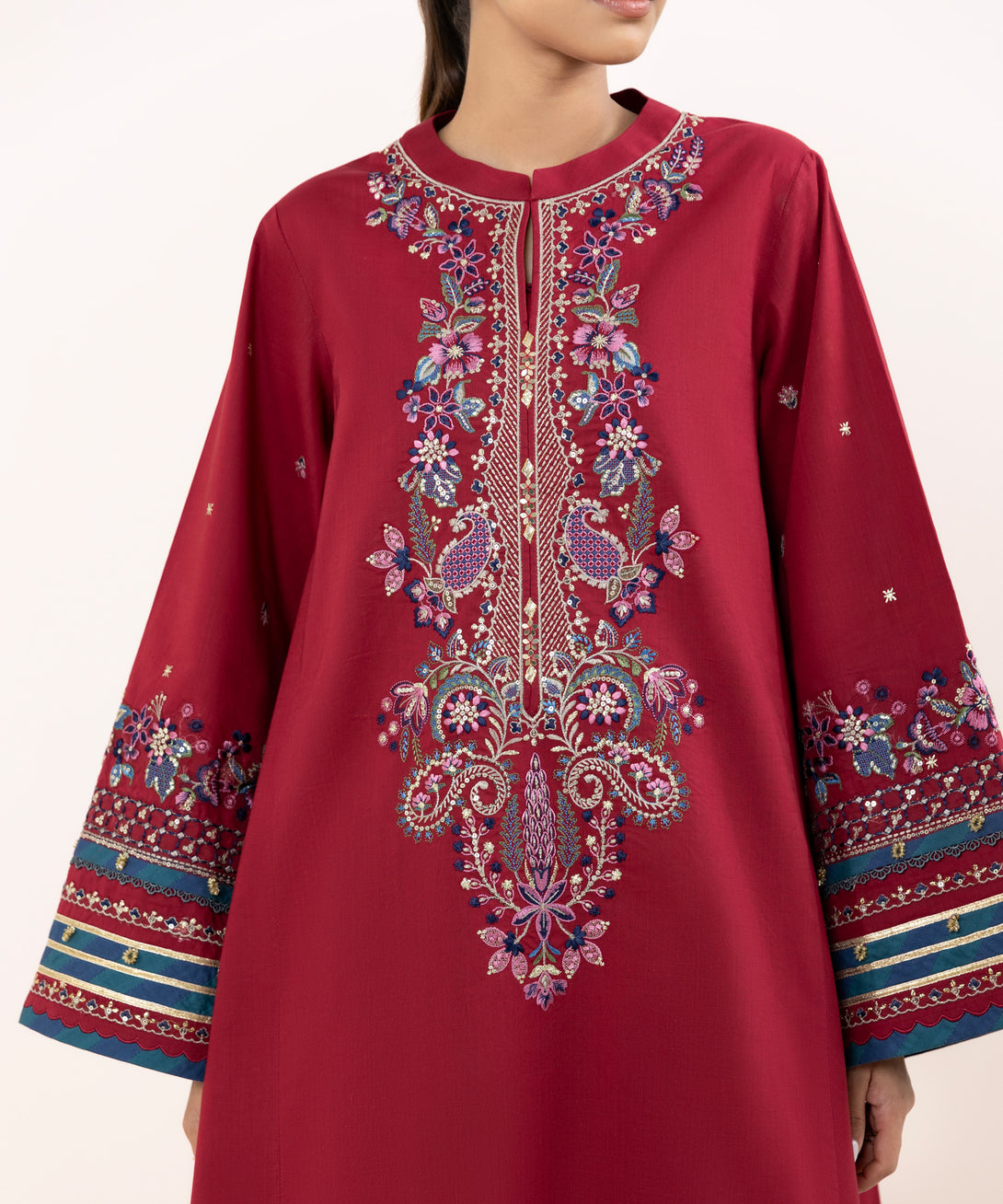 Women's Unstitched Cross Hatch Dyed Three Piece Suit