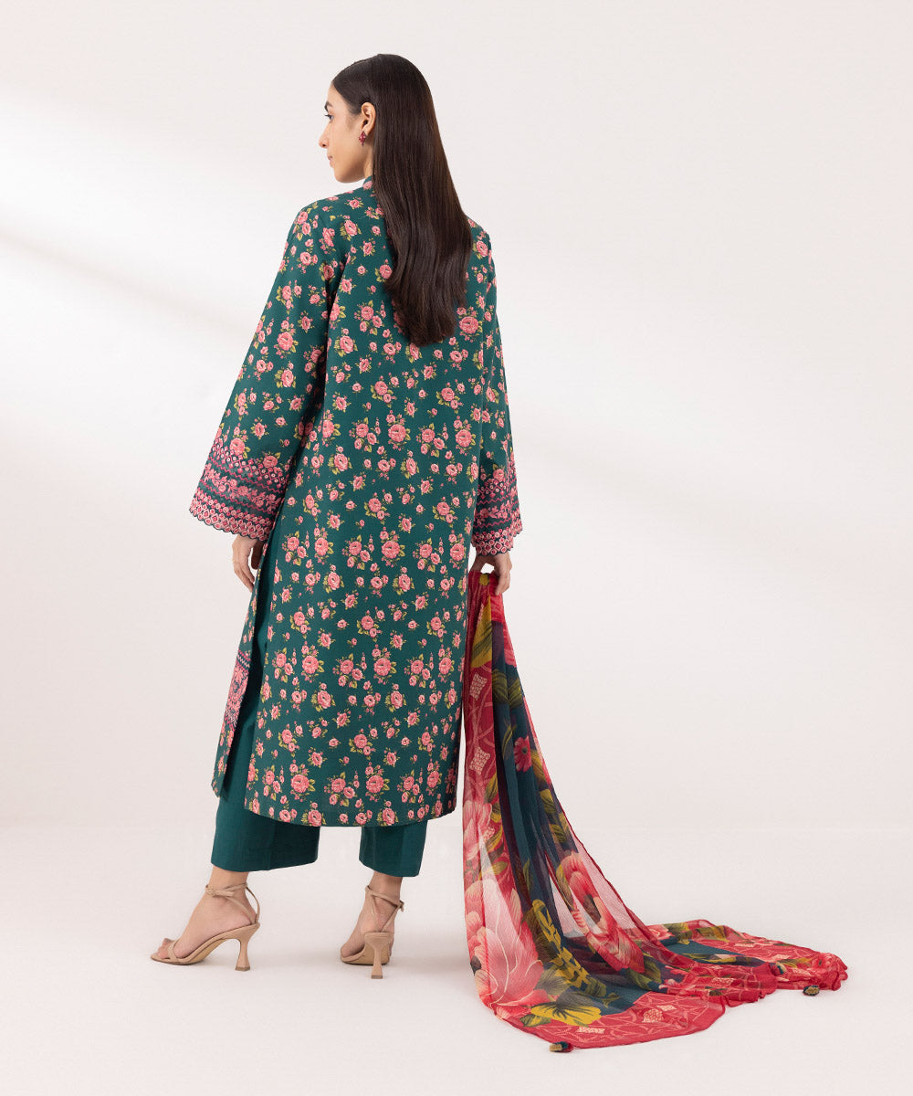 Blended Chiffon Multi Printed Dupatta