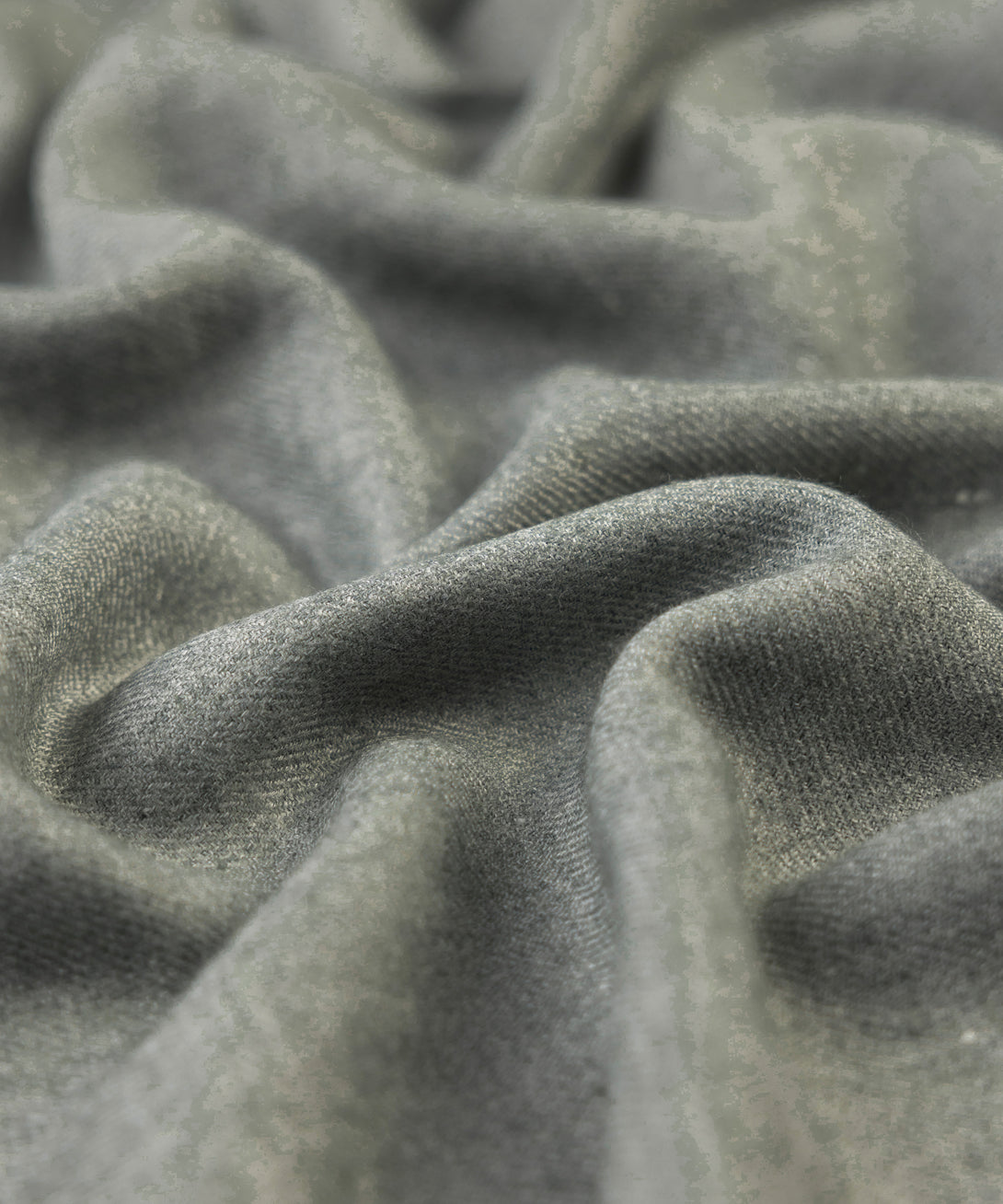 Men Unstitched Wool Blend Green Full Suit Fabric